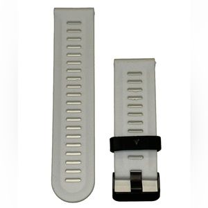 Watch Band 25mm White Rubber Replacement 4 Nixon 51-30 Strap Garmin Silicone NEW